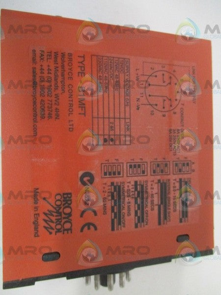 BROYCE CONTROL B1MFT TIME DELAY RELAY UNMP