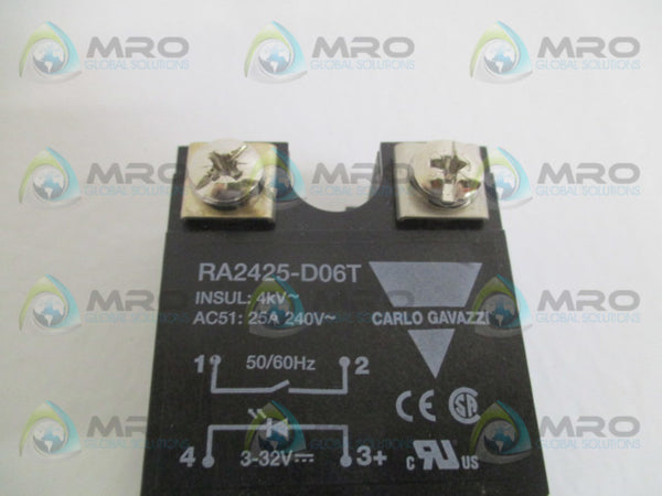 CARLO GAVAZZI RA2425-D06T SOLID STATE RELAY NSMP