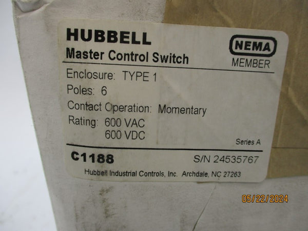 HUBBELL C1188 SER. A 600VAC/DC NSFS