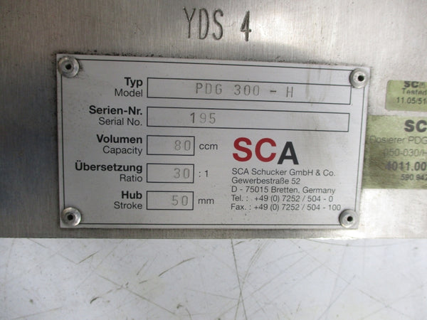SCA SCHUCKER PDG300-H (AS PICTURED) NSNP
