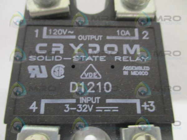 CRYDOM D1210 SOLID STATE RELAY  UNMP