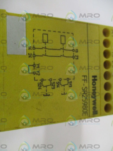HONEYWELL FF-SR25980E SAFETY RELAY 120VAC UNMP