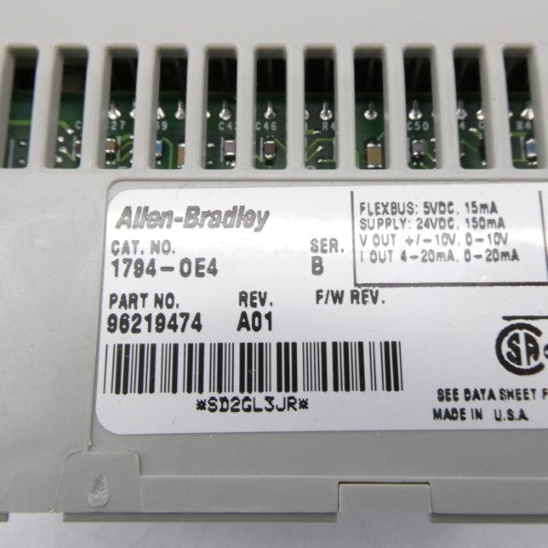ALLEN BRADLEY 1794-OE4 SER. B 24VDC REV. A01 NSMP