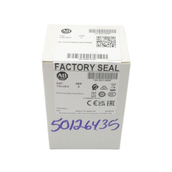 ALLEN BRADLEY 1794-OB16 SER. A DATE: 2022 NSFS