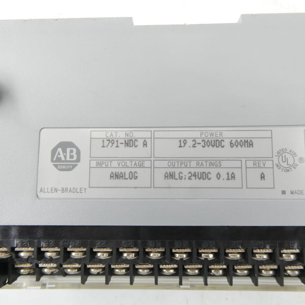 ALLEN BRADLEY 1791-NDC SER. A 19.2-30VDC REV. A NSNP