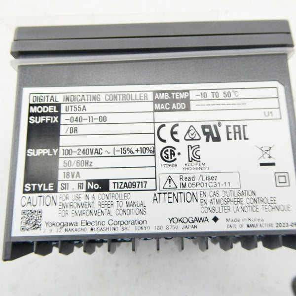 YOKOGAWA UT55A-040-11-00/DR 100-240VAC NSMP