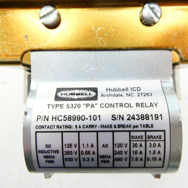 HUBBELL HC58990-101 600V 0.2A NSNP