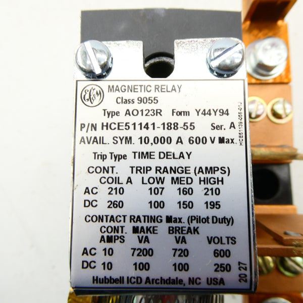 HUBBELL HCE51141-188-55 SER. A 600V NSNP