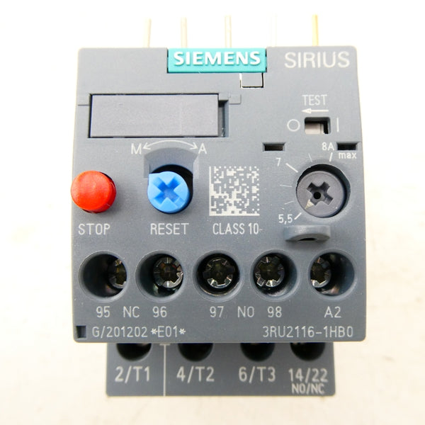 SIEMENS 3RU2116-1HB0 5.5-8.0A NSMP