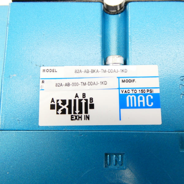 MAC 82A-AB-BKA-TM-DDAJ-1KD 24VDC 150PSI NSNP