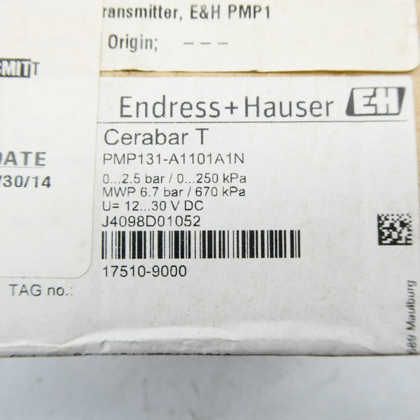 ENDRESS+HAUSER PMP131-A1101A1N 12-30VDC NSFS