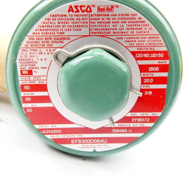 ASCO EF8300D064U 110/120V 60PSI 3/8" NSMP