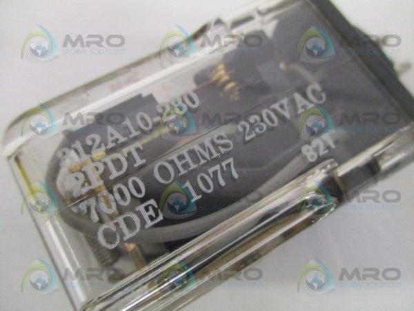 CORNELL DUBILIER 312A10-230 RELAY 7000 OHMS 230VAC NSMP