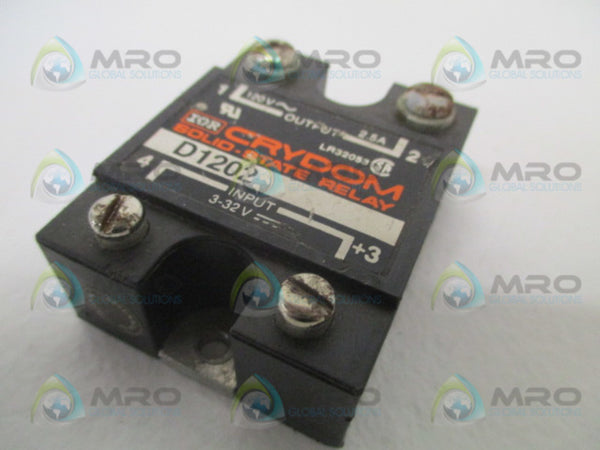 CRYDOM D1202 SOLID STATE RELAY  UNMP