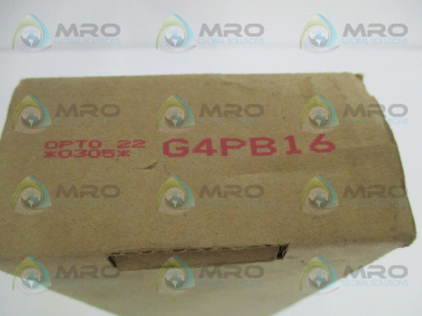 OPTO 22 G4PB16 I/O MODULE RACK NSMP