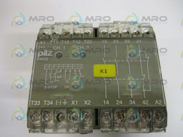 PILZ PNOZ24VAC3S1O SAFETY RELAY 24VAC NSNP