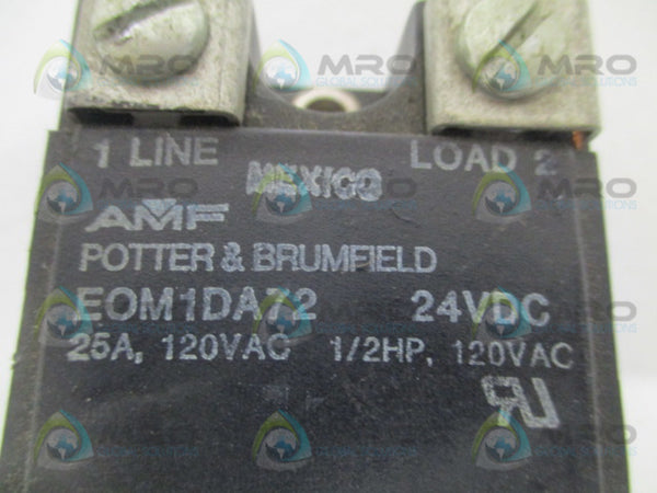 POTTER & BRUMFIELD EOM1DA72 SOLID STATE RELAY 24VDC UNMP