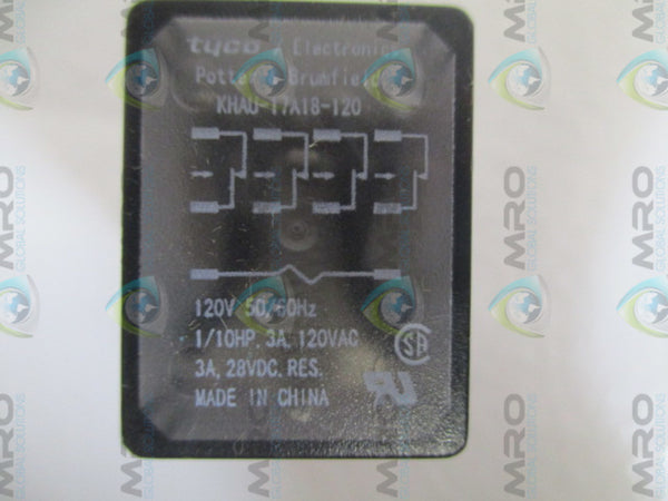 POTTER & BRUMFIELD KHAU-17A18-120 RELAY 120V NSNP