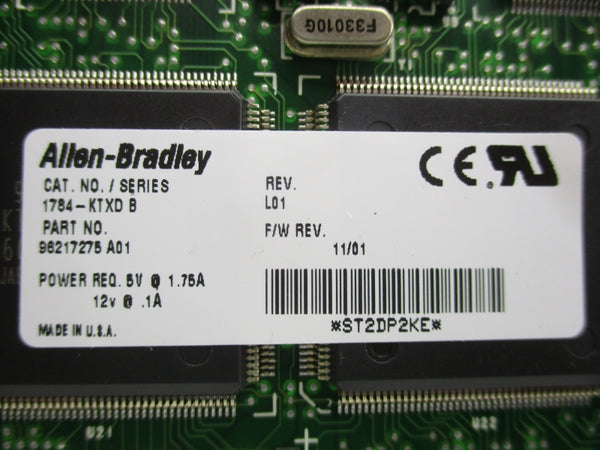 ALLEN BRADLEY 1784-KTXD 96217275 SER. B UNMP