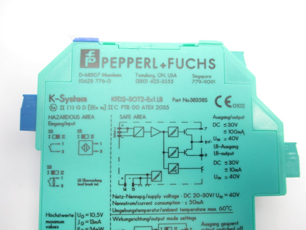 PEPPERL+FUCHS KFD2-S0T2-EX1.LB 038358 NSMP