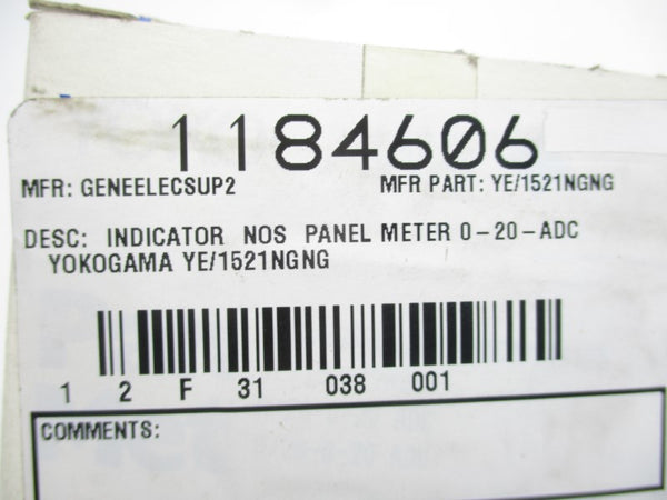 YOKOGAWA YE/1521NGNG 20-0-20ADC NSMP