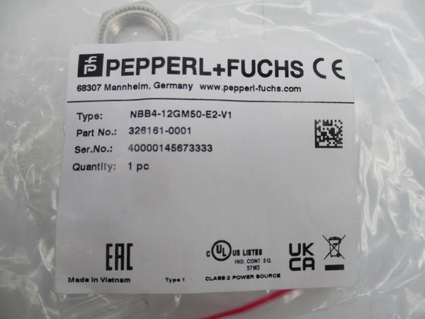 PEPPERL+FUCHS NBB4-12GM50-E2-V1 326161-0001 NSMP