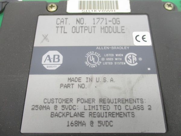 ALLEN BRADLEY 1771-OG (NO TERMINAL) UNMP
