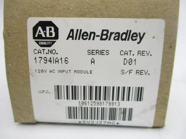 ALLEN BRADLEY 1794-IA16 SER. A DATE: 2006 NSFS
