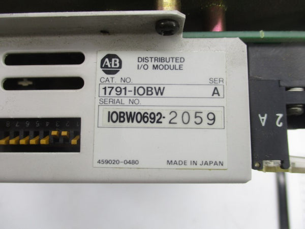 ALLEN BRADLEY 1791-IOBW SER. A 24VDC UNMP