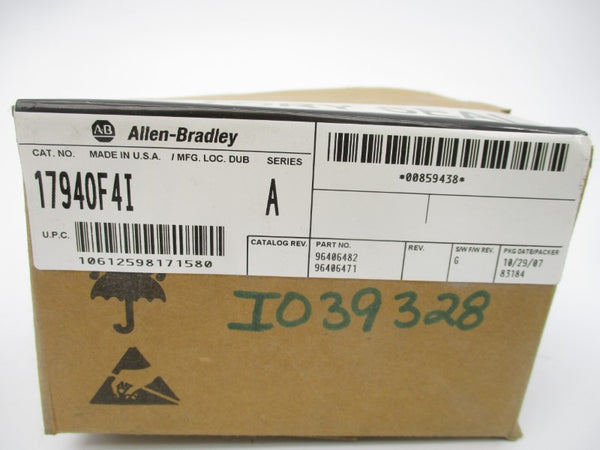 ALLEN BRADLEY 1794-OF4I SER. A F/W G DATE: 2007 NSFS
