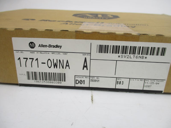 ALLEN BRADLEY 1771-OWNA SER. A 24-138VAC REV. D01 NSMP