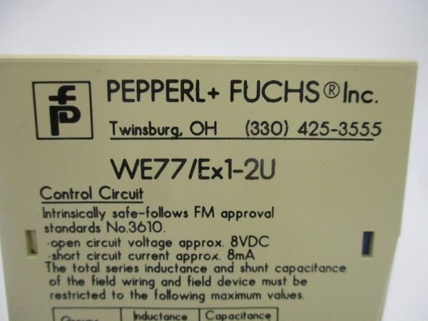 PEPPERL+FUCHS WE77/EX1-2U 250VAC NSMP