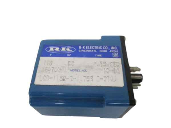 RK ELECTRIC 454704-1 TIME DELAY RELAY .05-1.75 SEC 115V UNMP