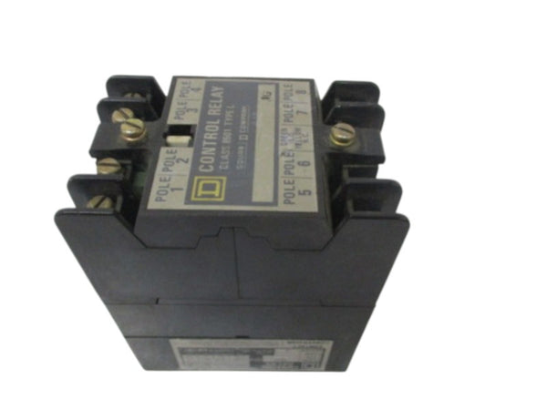 SQUARE D 8501-LO-20 CONTROL RELAY 120V UNMP