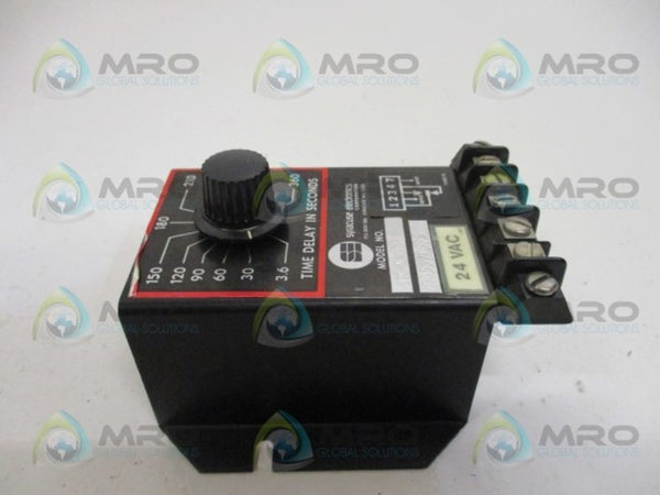 SYRACUSE ELECTRONICS TE-13332 TIME DELAY RELAY 3.6-360 SEC. 24VAC NSNP