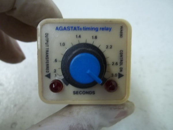 AGASTAT STARX022XSAAXA OFF RELAY TIMER .1-3S 120VAC/DC UNMP