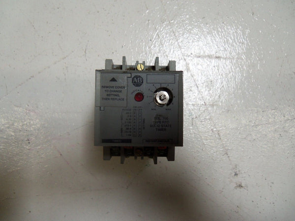 ALLEN BRADLEY 700-RTC111OU1 SERIES A SOLID STATE TIMING RELAY UNMP