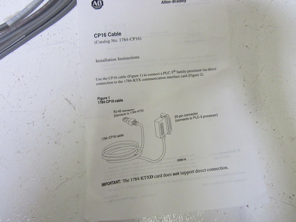 ALLEN BRADLEY 1784-CP16 SER.A CABLE NSMP