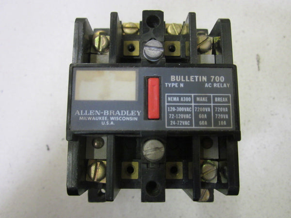 ALLEN BRADLEY 700-N800A24 SER. C CONTROL RELAY (AS PICTURED) UNMP