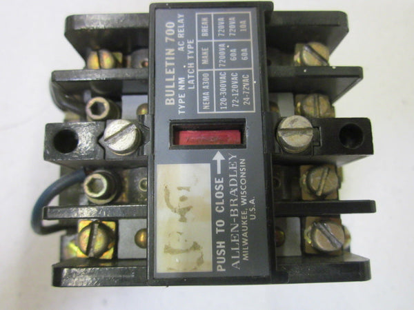ALLEN BRADLEY 700-NM200A1 SER. D RELAY  UNMP