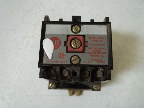 ALLEN BRADLEY 700-PK400A24 SER.B RELAY 24V UNMP
