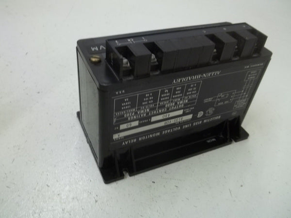 ALLEN BRADLEY 813S-V0B SER.A LINE VOLTAGE MONITOR RELAY UNMP
