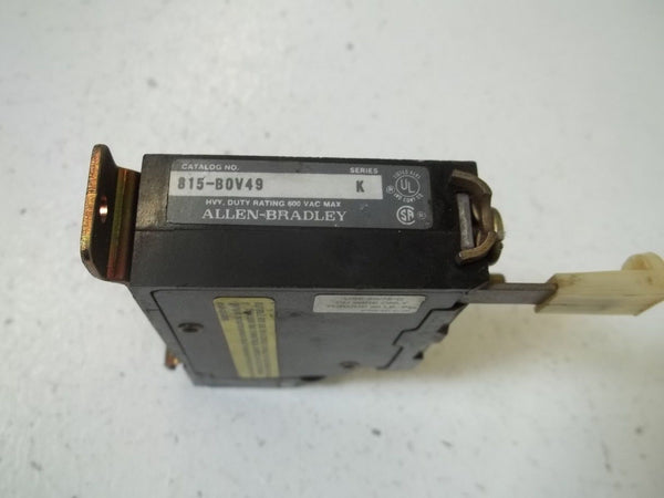 ALLEN BRADLEY 815-BOV49 SER.K OVERLOAD RELAY UNMP