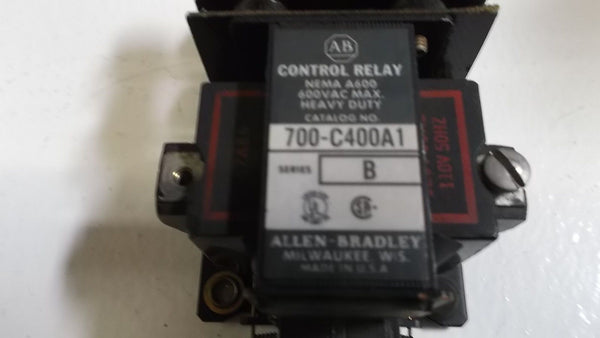 ALLEN BRADLEY RELAY 700-C4000A1 SERIES B UNMP