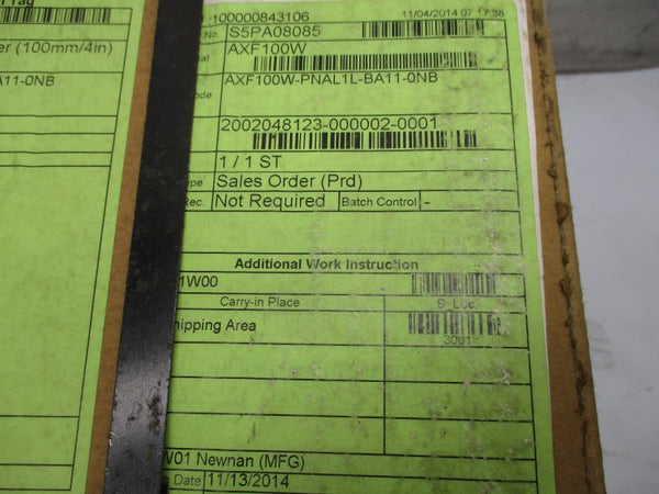 YOKOGAWA AXF100W-PNAL1L-BA11-0NB NSFS