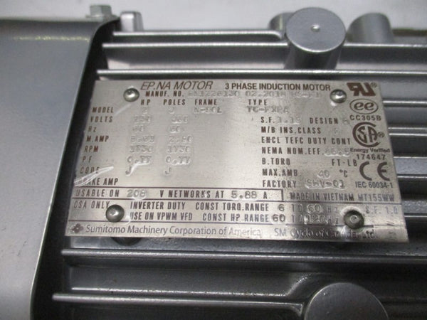 SUMITOMO DRIVE TECHNOLOGIES RNYMS2-1630YB-EP-80 230/460V 5.61/2.80 NSNP