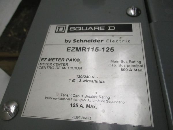 SQUARE D EZMR115-125 120/240V 125A NSNP