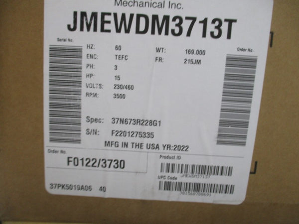 BALDOR JMEWDM3713T 230/460V 34/17A NSMP