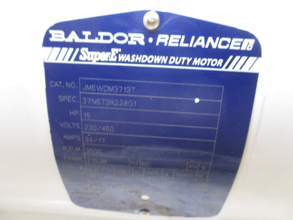 BALDOR JMEWDM3713T 230/460V 34/17A NSMP