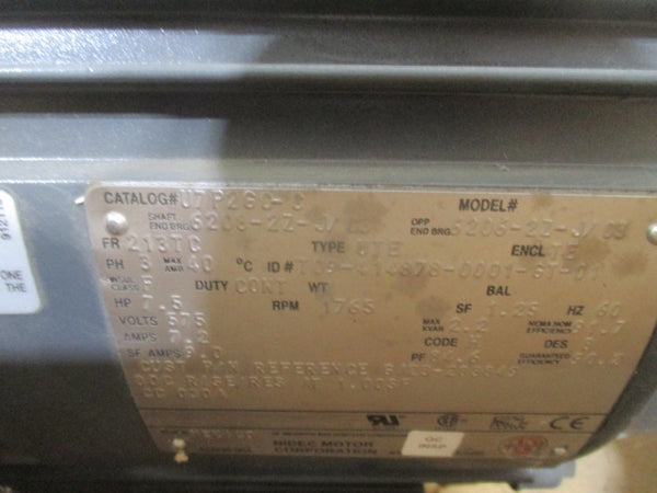 US MOTORS T09-414878-0001-ST-01 U7P2GC-C 575V 7.2A NSMP